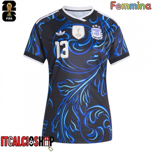 Argentina Cristian Romero #13 Seconda Maglia Femmina Mondiali 2026 Manica Corta